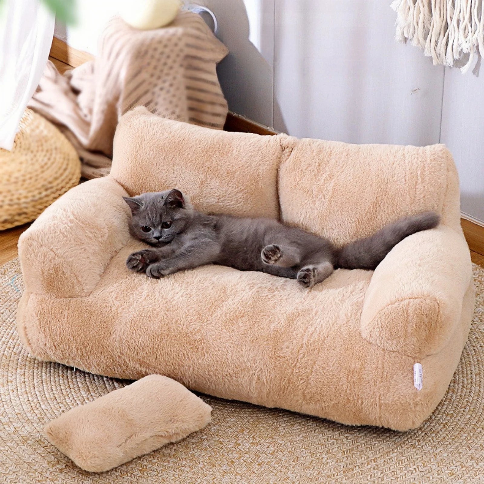 Pet Couch Bed with Non-Slip Bottom - Shops Fab