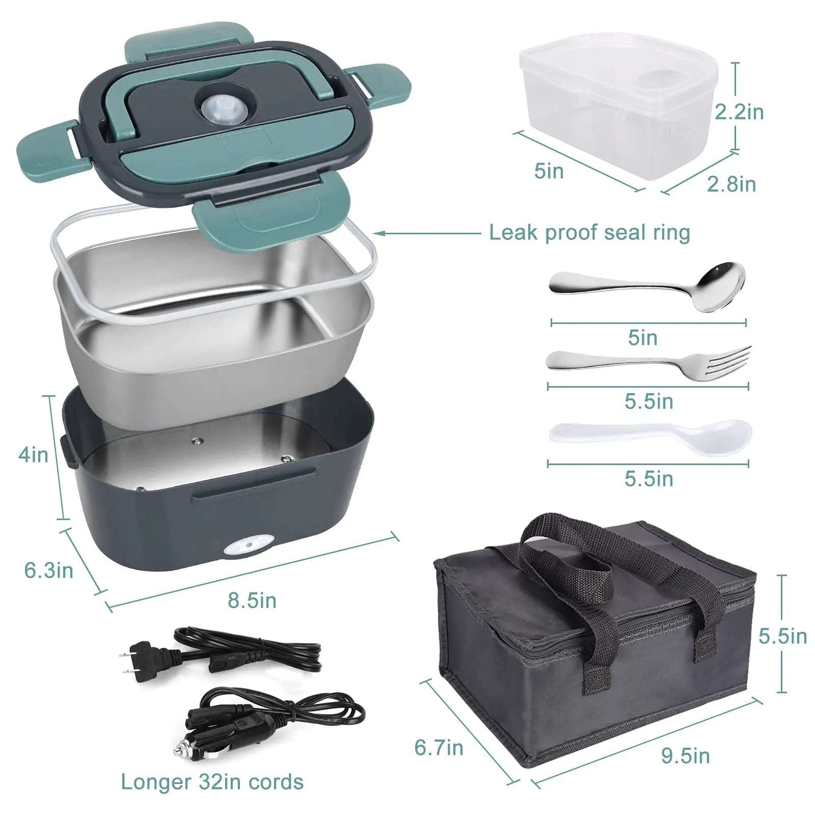 2-In-1 Electric Heating Lunch Box