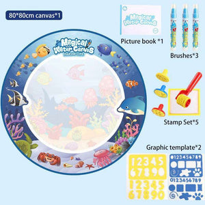 100x80CM Coloring Magic Water Drawing Mat