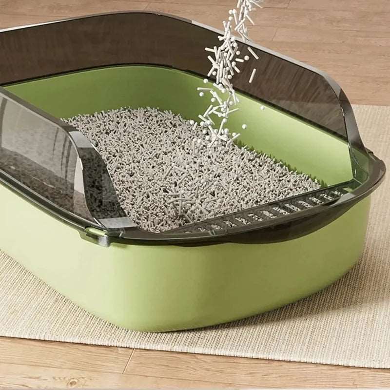 Semi-enclosed Cat Litter Sandbox