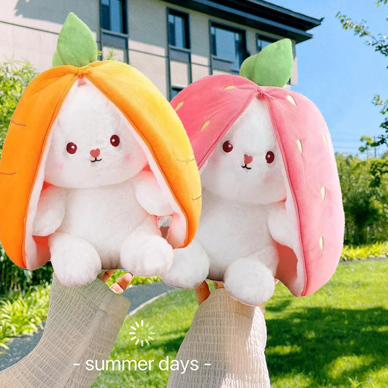 25cm Carrot Rabbit Plushie - Shops Fab