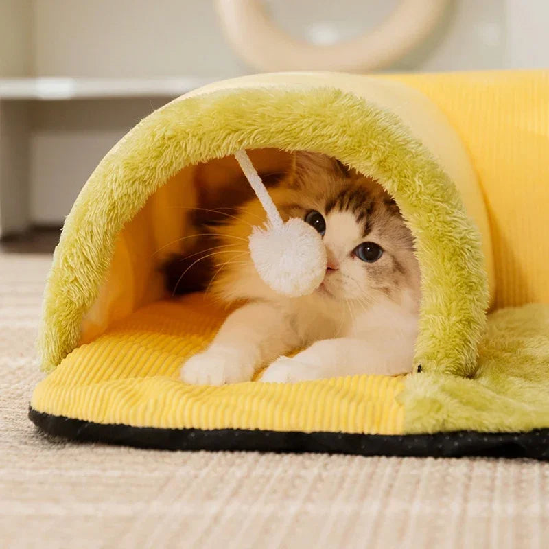 Universal Warm Cat Tunnel Bed - Shops Fab