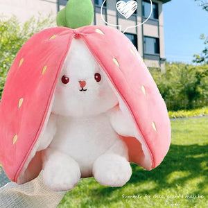 25cm Carrot Rabbit Plushie - Shops Fab