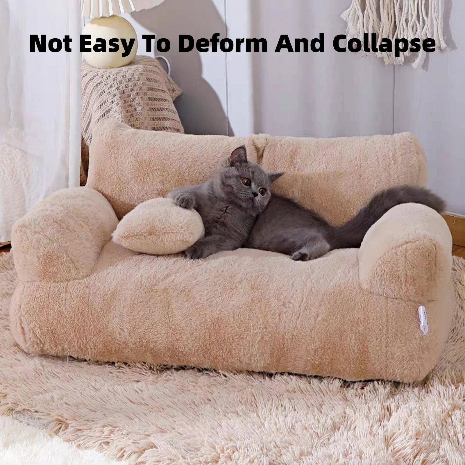 Pet Couch Bed with Non-Slip Bottom - Shops Fab