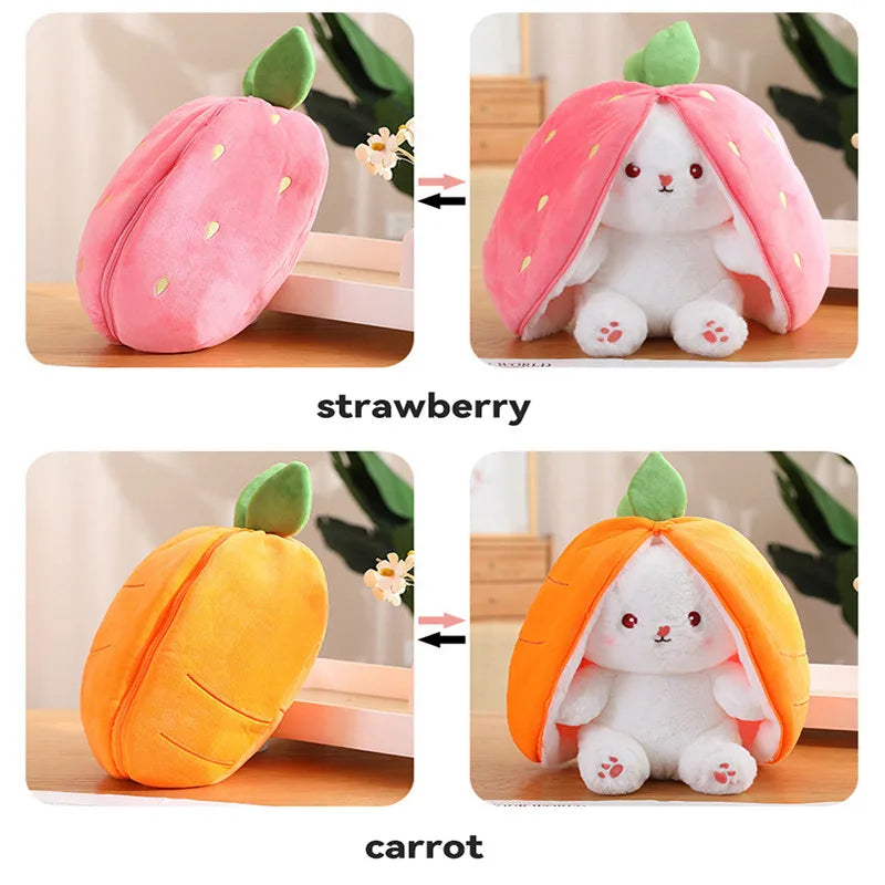 25cm Carrot Rabbit Plushie - Shops Fab