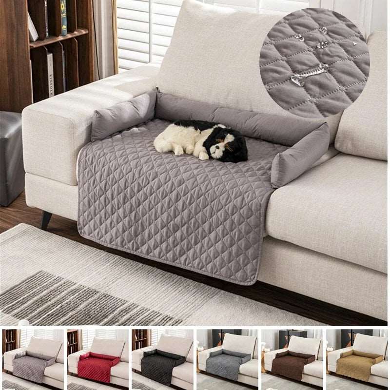 Plaid Waterproof Dog Sofa Couch