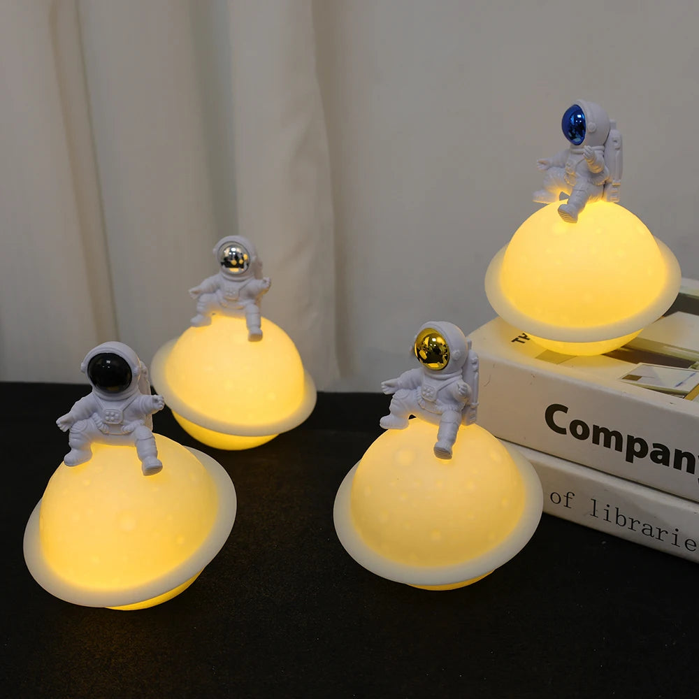 Astronaut Sitting on The Moon Creative Lamp - Shops Fab