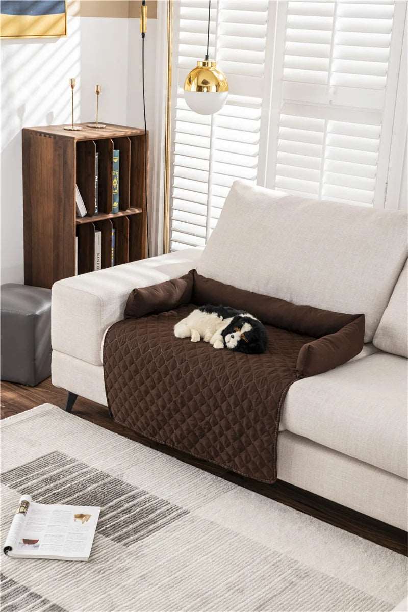 Plaid Waterproof Dog Sofa Couch