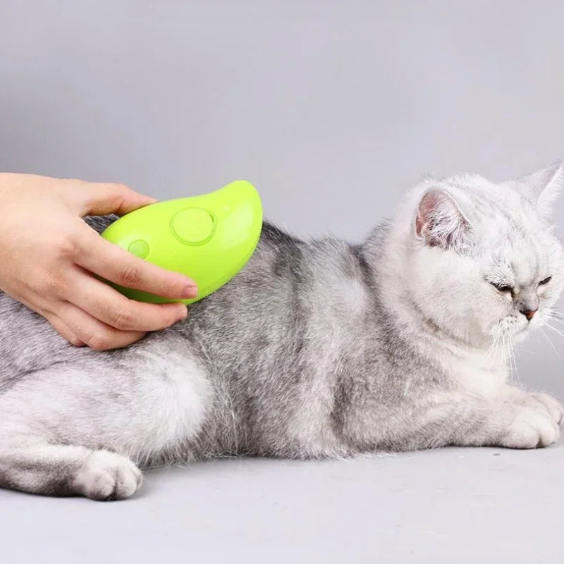 3 in 1 Electric Cat Steam Brush - Shops Fab