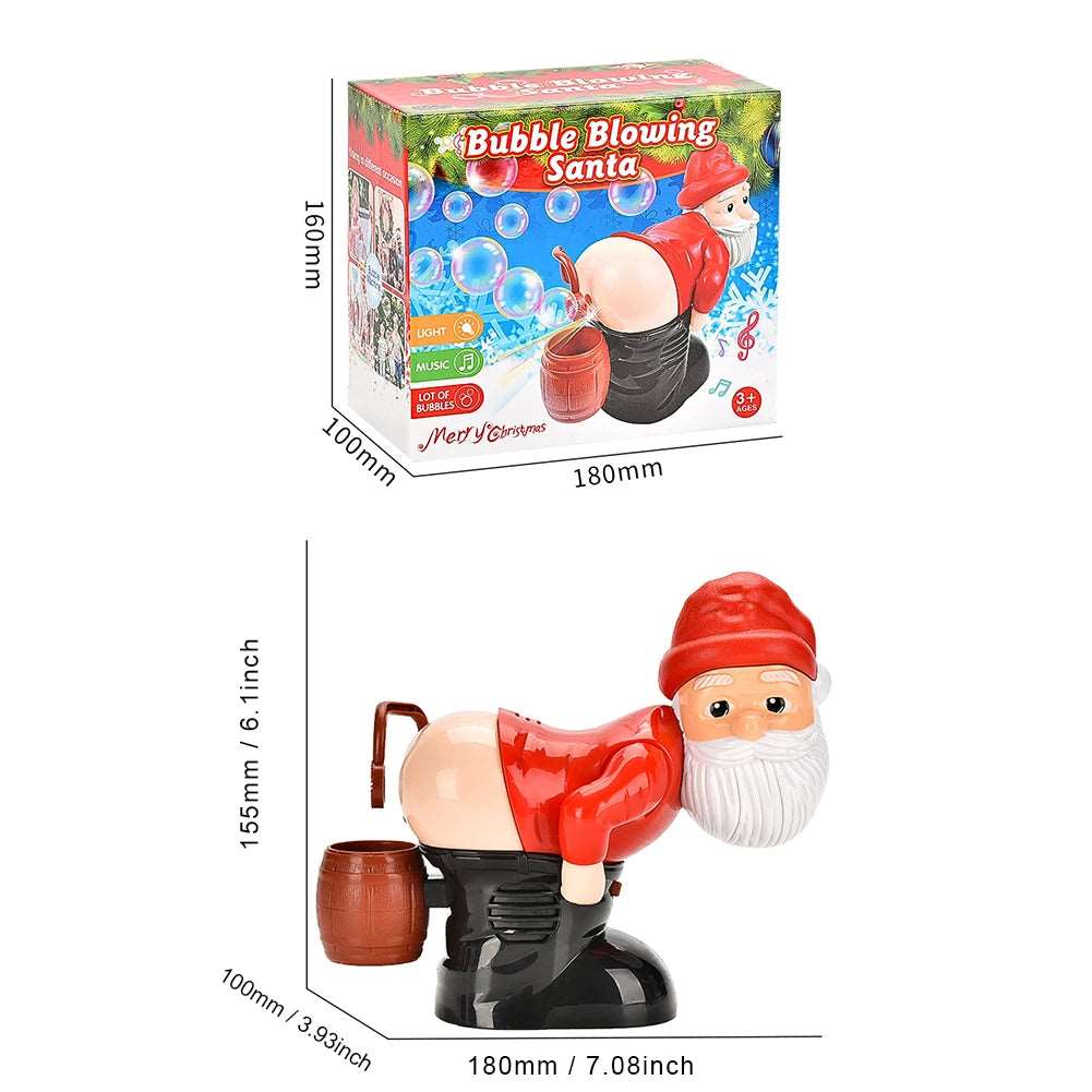 Santa Claus Bubble Machine with Music & Light Farting