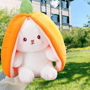 25cm Carrot Rabbit Plushie - Shops Fab