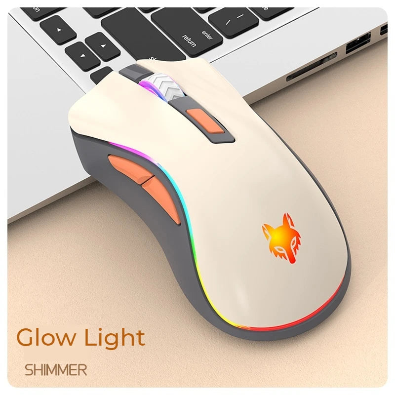 2.4g Wireless Mechanical Rgb Mouse - Shops Fab