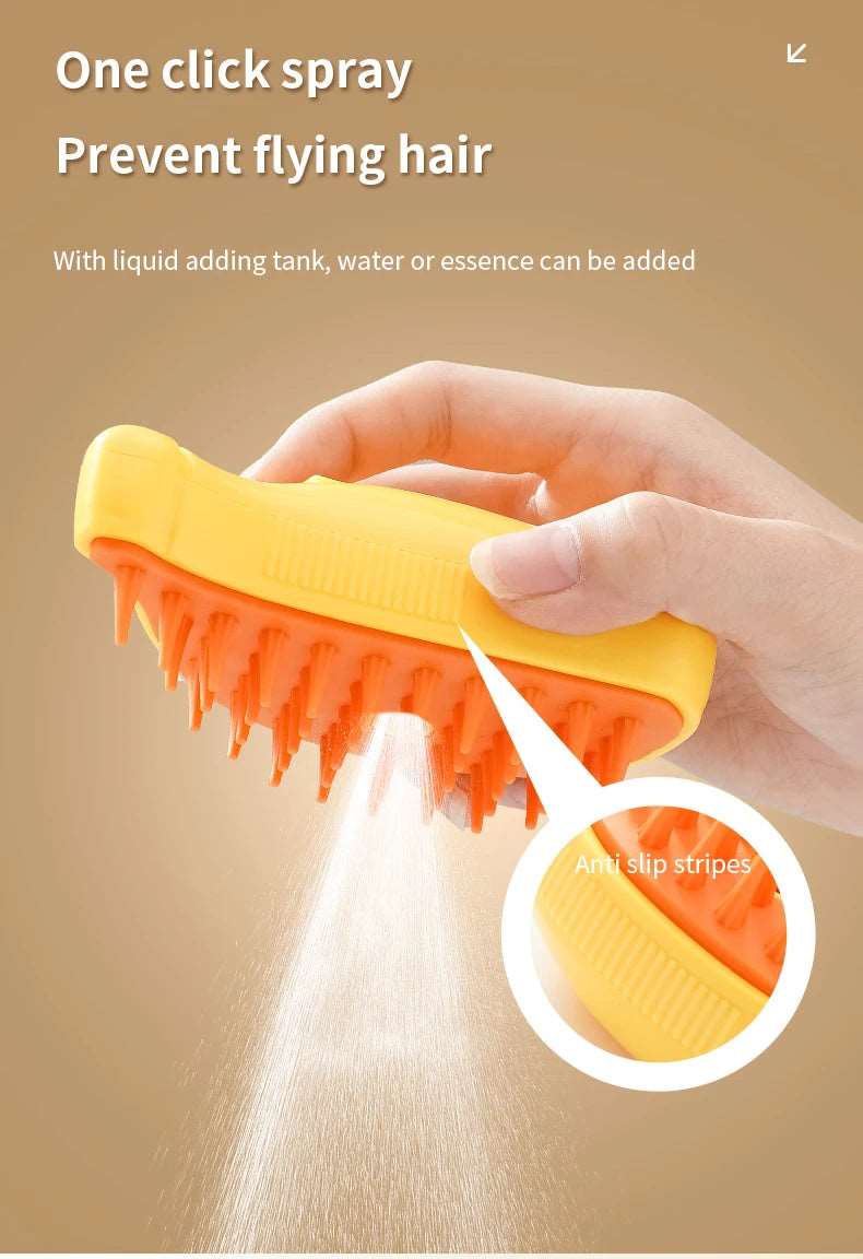 3 in 1 Electric Cat Steam Brush